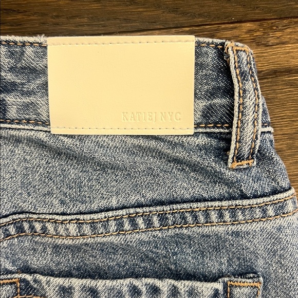 Katie J NYC Light Blue Wide Leg Jeans - Picture 4 of 4